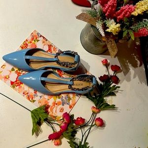 Light Blue Just Fab Flats